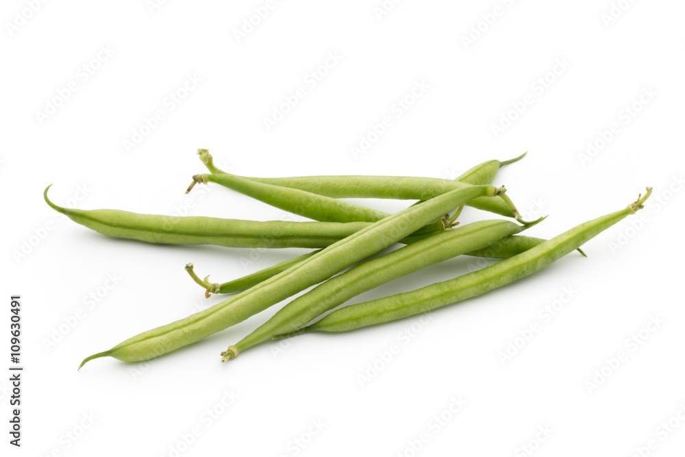 Green beans isolated on a white background. Green beans isolated on a white background.