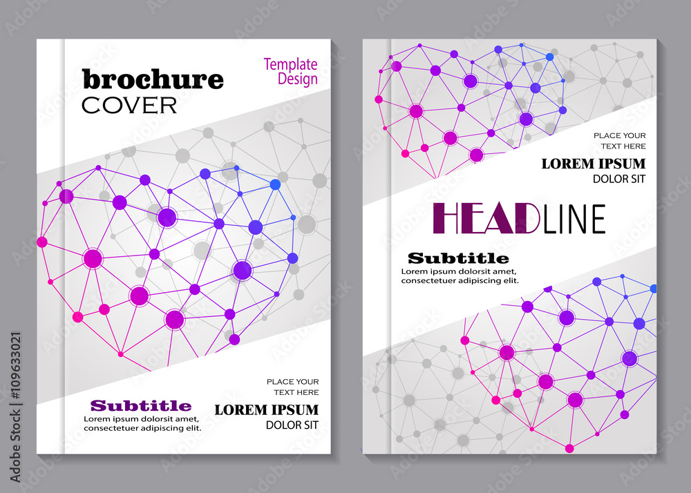 Modern brochure cover design 
