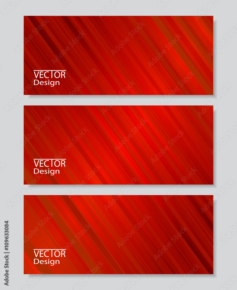 Fototapeta premium Set of horizontal flyers