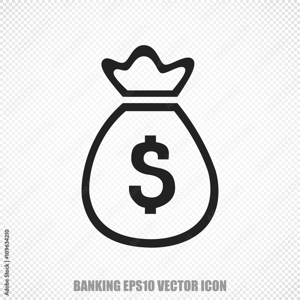 Currency vector Money Bag icon. Modern flat design. Currency vector Money Bag icon. Modern flat design.