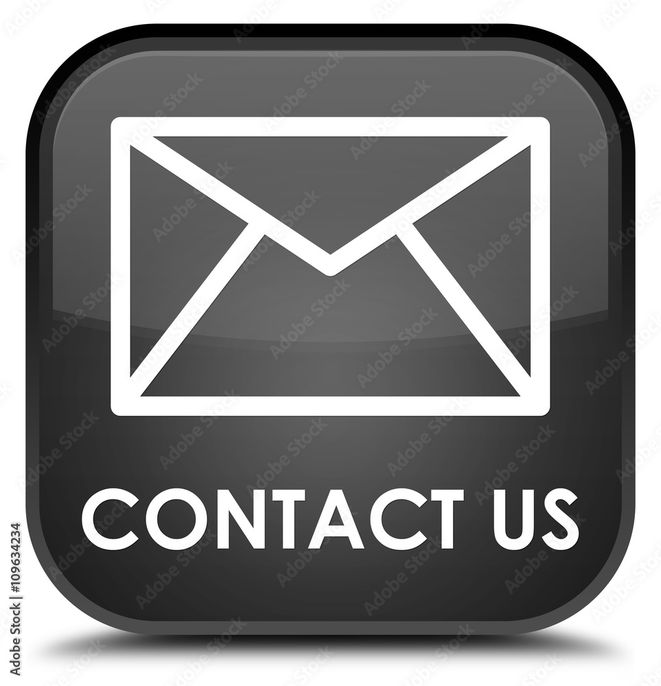 Contact us (email icon) black square button Contact us (email icon) black square button