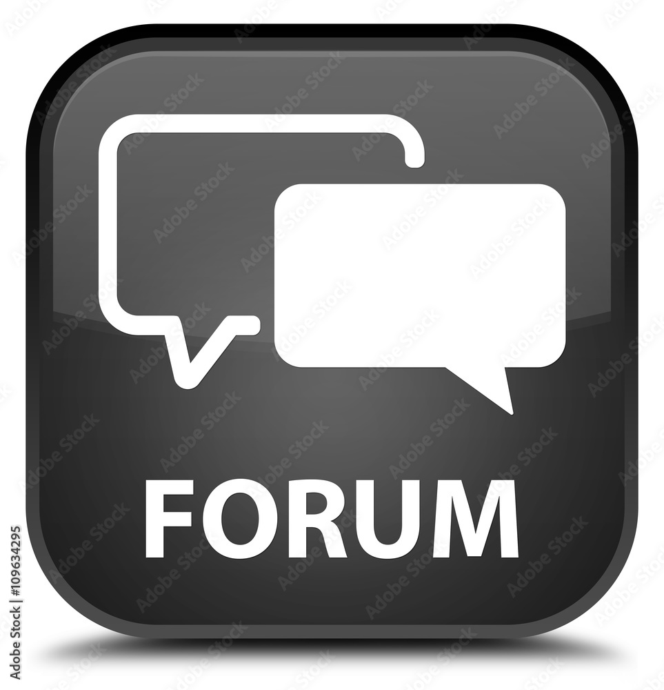Fototapeta premium Forum black square button