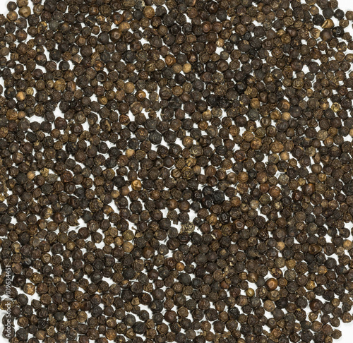 A lot of black pepper seeds