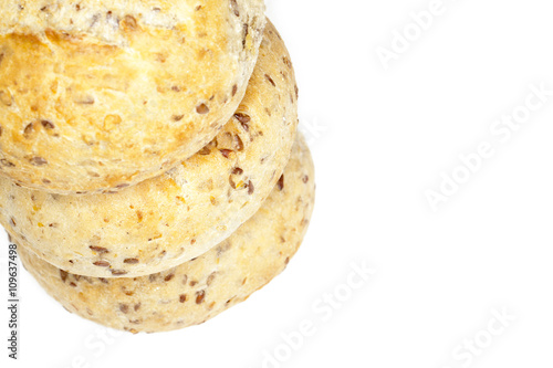 stack of round bread
