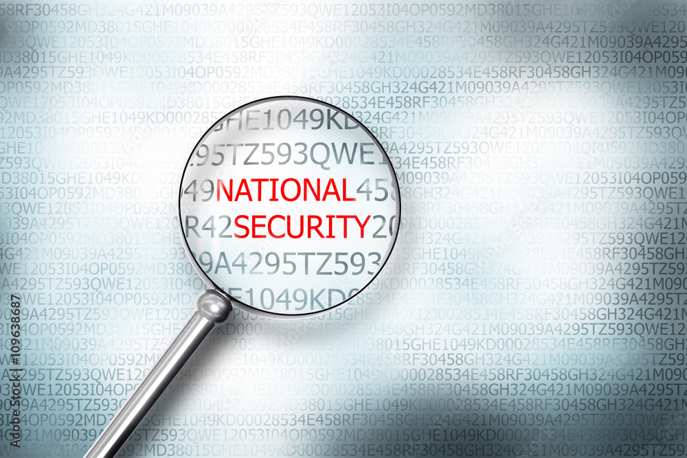 reading national security on digital computer screen with a magn reading national security on digital computer screen with a magn