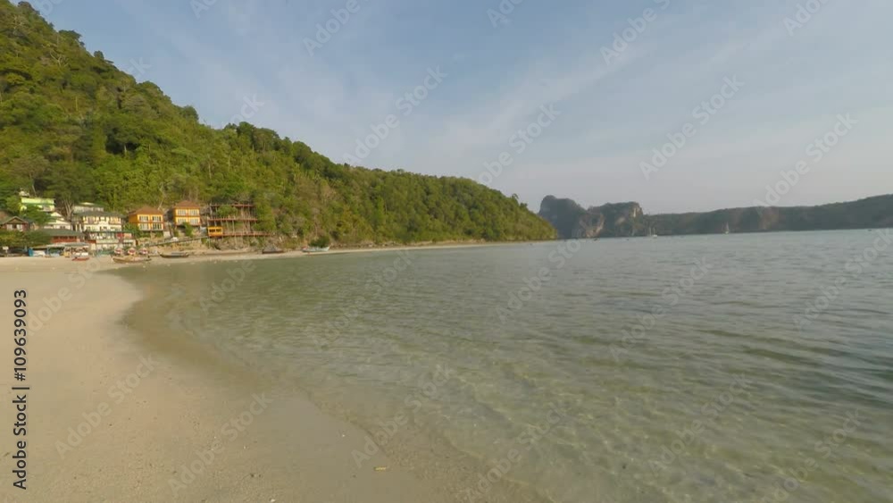 tropical beach on ko phi phi island in thailand