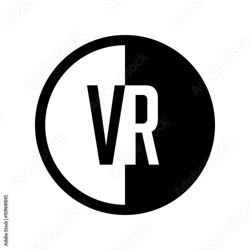 Free Download INITIAL CIRCLE HALF LOGO VR - GFXLoad