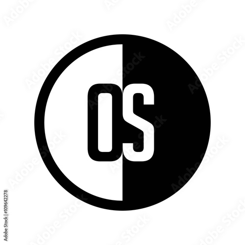 INITIAL CIRCLE HALF LOGO OS