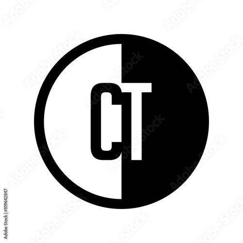 INITIAL CIRCLE HALF LOGO CT