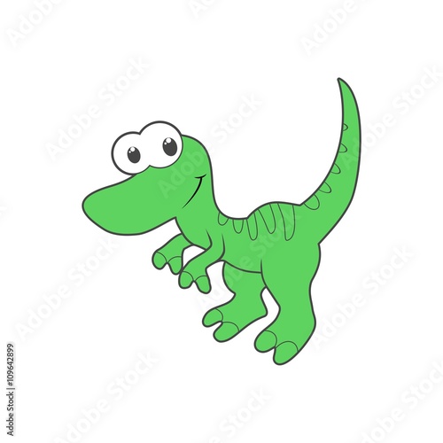 Cute Cartoon Dinosaur icon