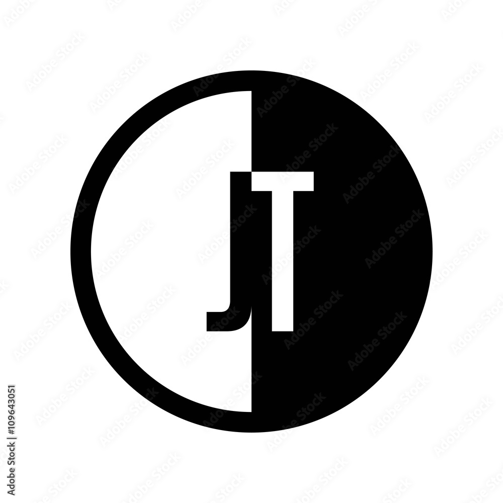 INITIAL CIRCLE HALF LOGO JT