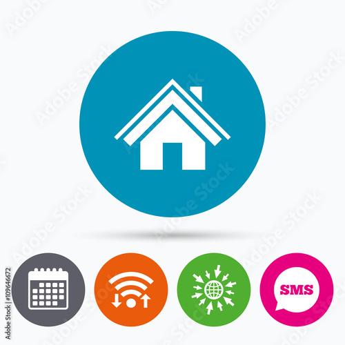 Wallpaper Mural Home sign icon. Main page button. Navigation Torontodigital.ca