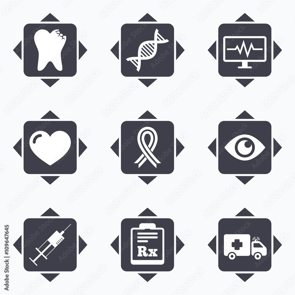 Medicine, healthcare and diagnosis icons. Medicine, healthcare and diagnosis icons.