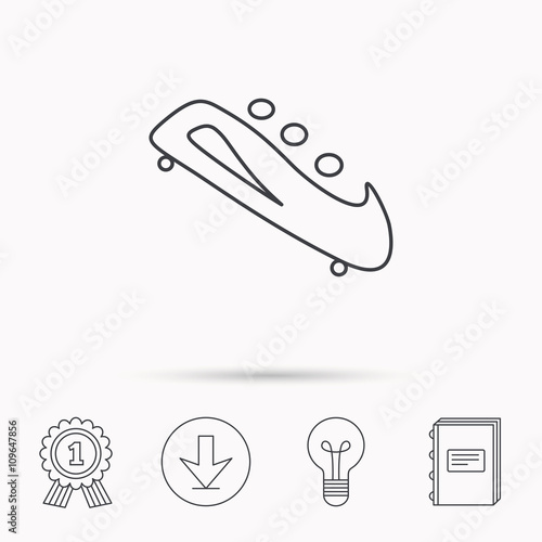 Bobsleigh icon. Three-seater bobsled sign.