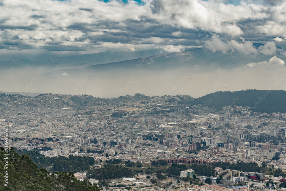 Aerial View of Quito from Cableway