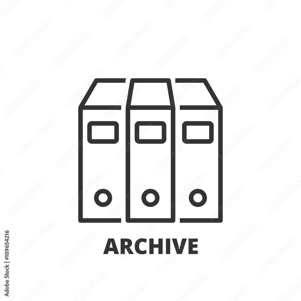 Line icon. archive