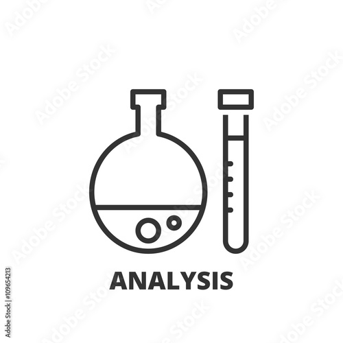 Line icon. Analysis