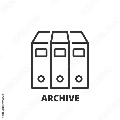 Line icon. archive