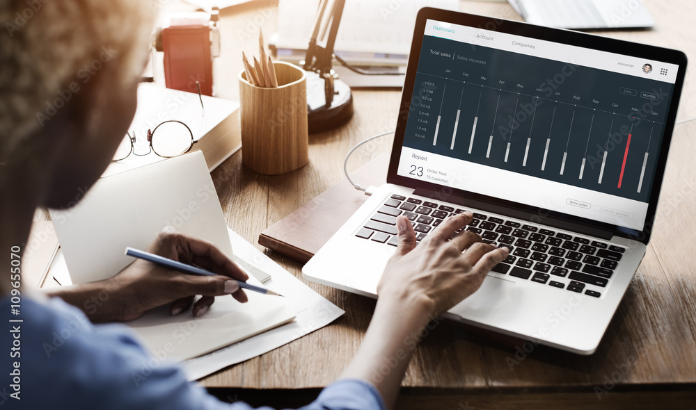 Sales Order Dashboard Statistics Concept Sales Order Dashboard Statistics Concept