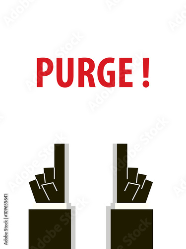 PURGE typography vector illustration