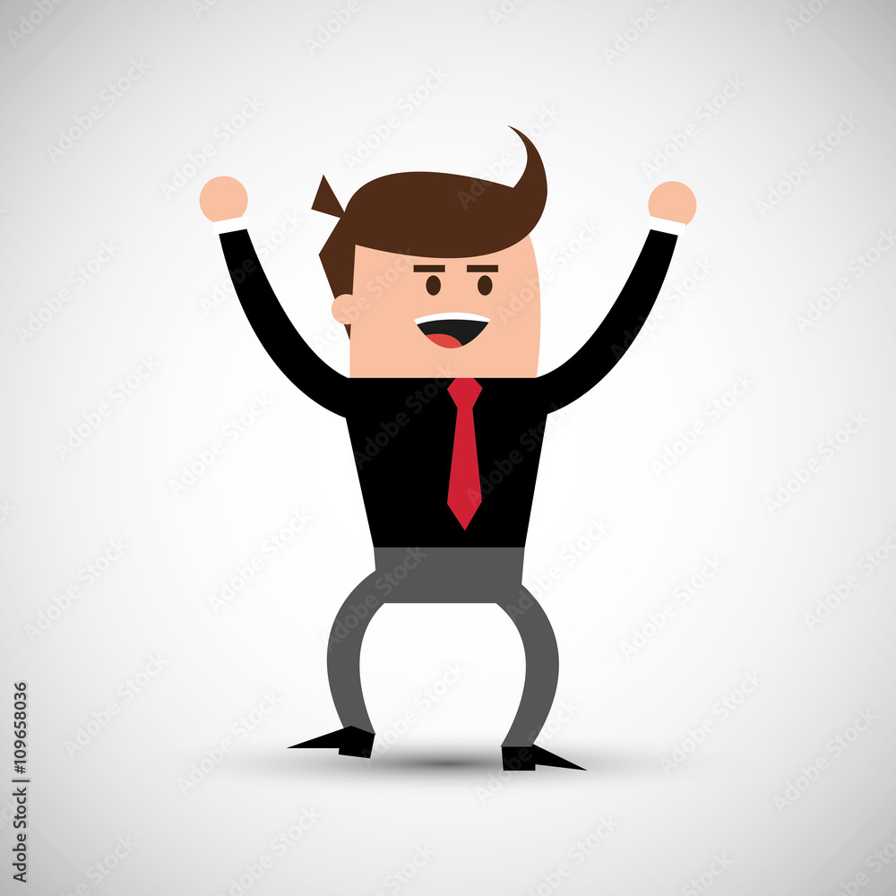 Businessman design. business icon. cartoon concept Businessman design. business icon. cartoon concept