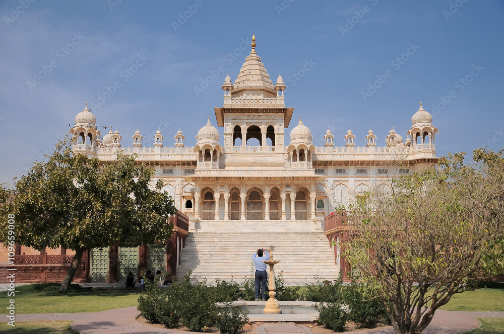 Fototapeta premium Jaswant Thada mausoleum in Jodhpur, Rajasthan, India
