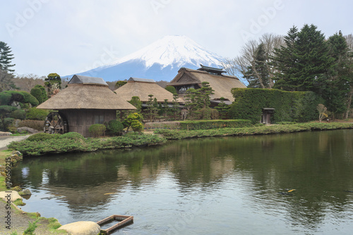 Oshino Hakkai a small village in the Fuji five lake region. photo