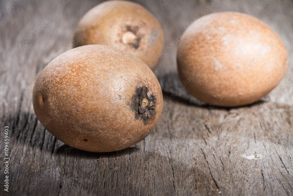 Fresh Sapodilla isolated Fresh Sapodilla isolated