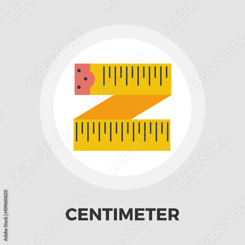 Centimetr flat icon.
