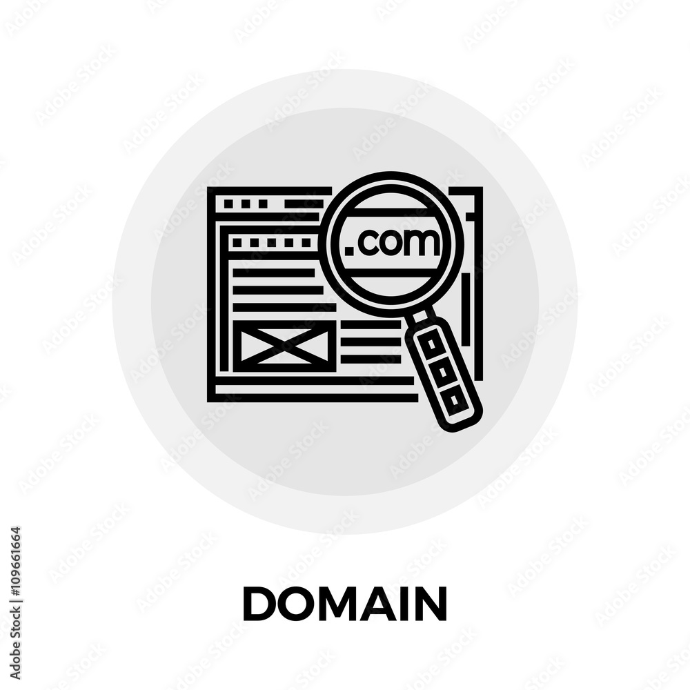Domain Line Icon Domain Line Icon