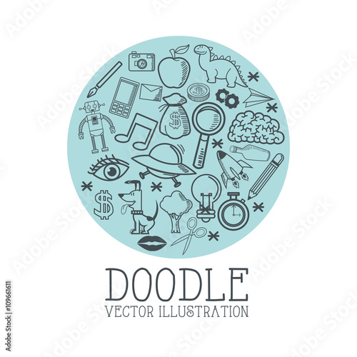Doodle icon design. cartoon icon. draw concept