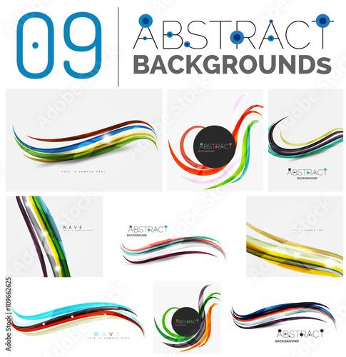 Set of abstract backgrounds