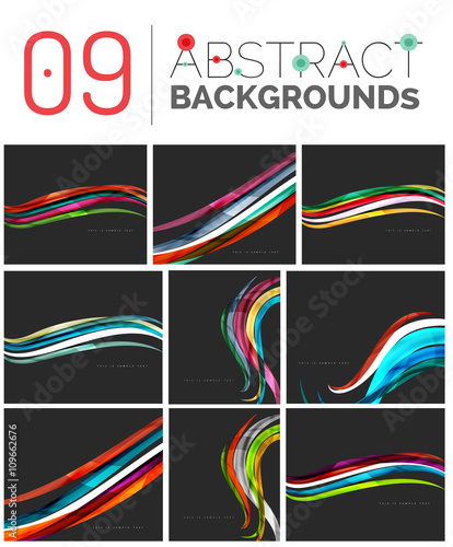 Set of abstract backgrounds