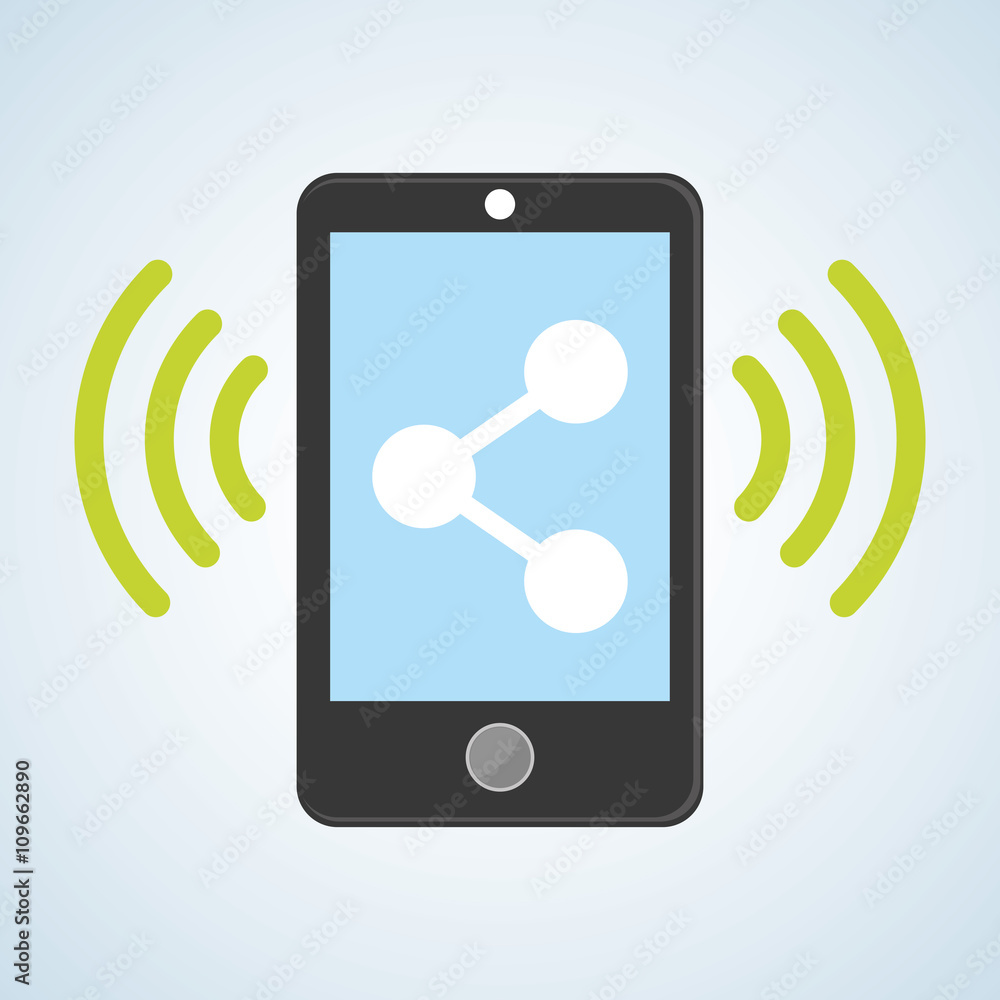 Smartphone design, contact and technology concept, editable vector