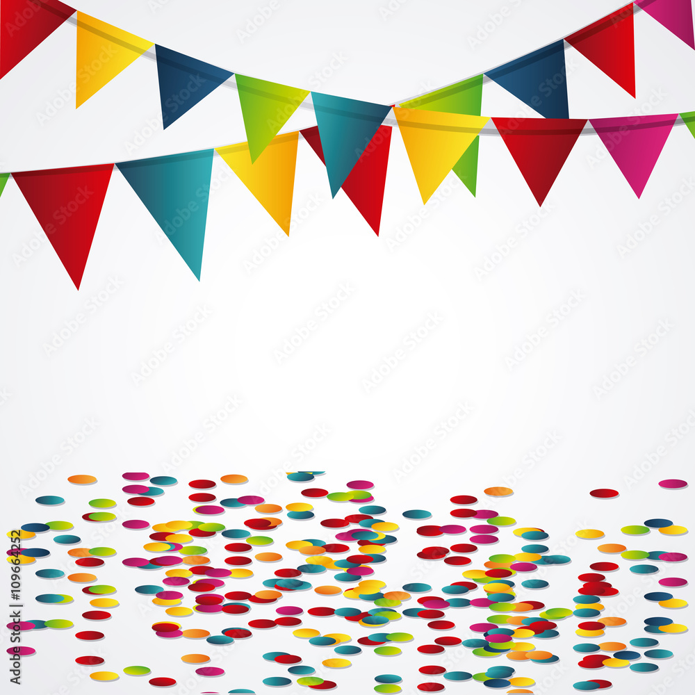 Happy birthday design. confetti icon. celebration concept Happy birthday design. confetti icon. celebration concept