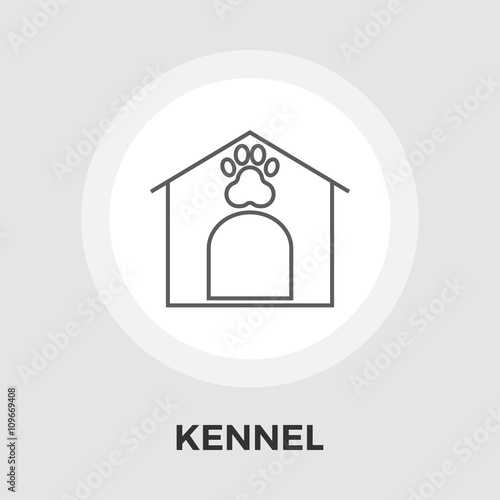 Kennel vector flat icon