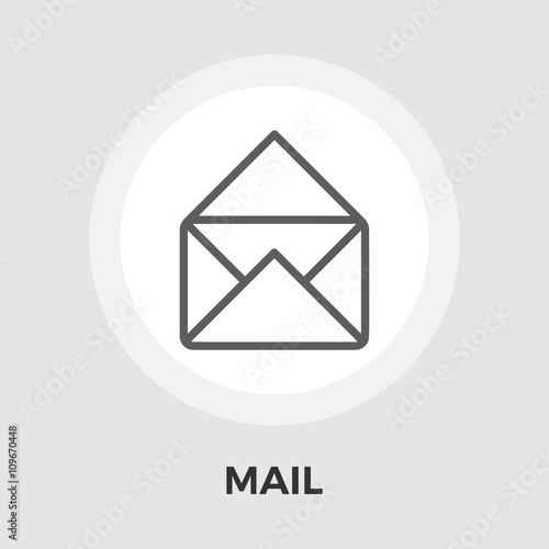 Envelope vector flat icon