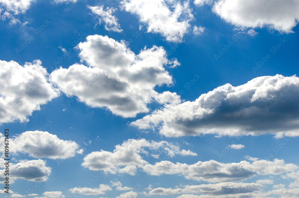 Fototapeta premium Blue sky with clouds