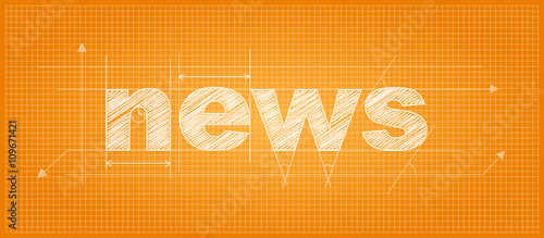 NEWS Technical Lettering Icon