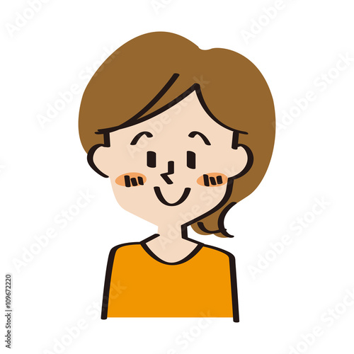 女性　お母さん　ママ