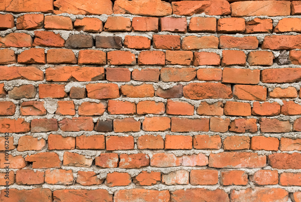 Obraz premium Old vintage brick wall background. Brick wall texture.