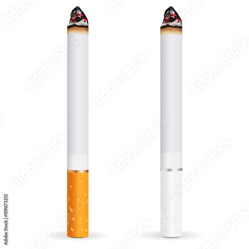 Burning cigarette