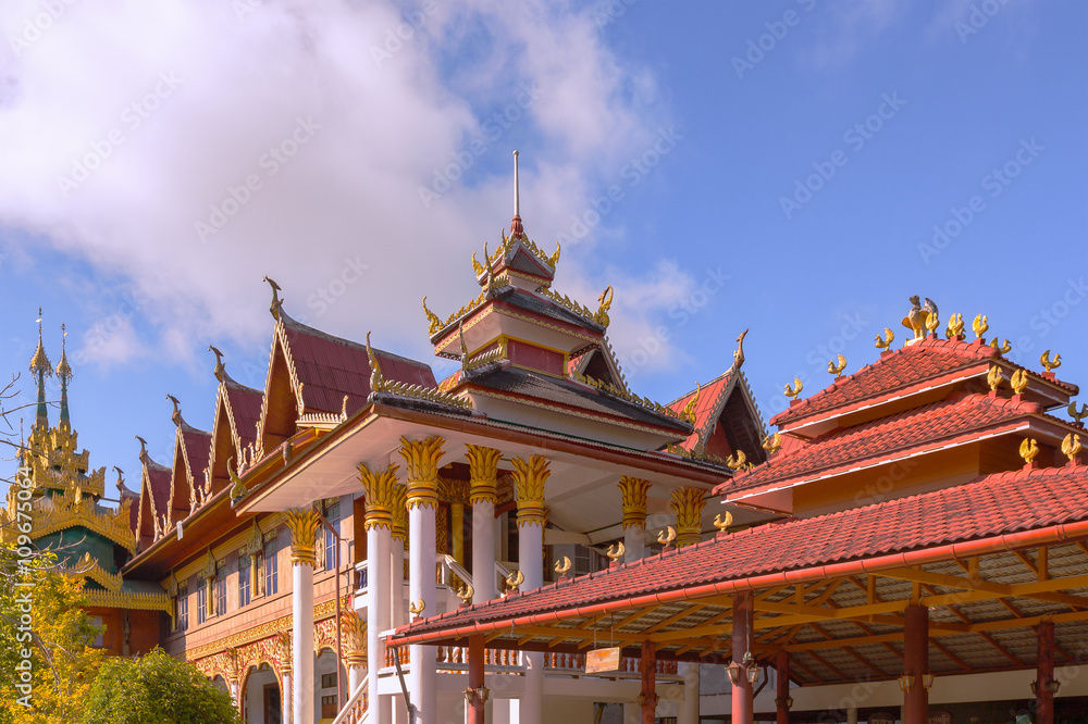 Wat Wang Wiwekaram, most revered Buddhist temple in Sangkhla Bur Wat Wang Wiwekaram, most revered Buddhist temple in Sangkhla Bur