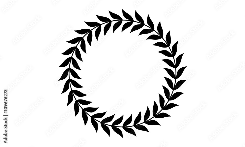 Vector Floral Circle Frame Logo Icon Graphic by sore88 · Creative Fabrica