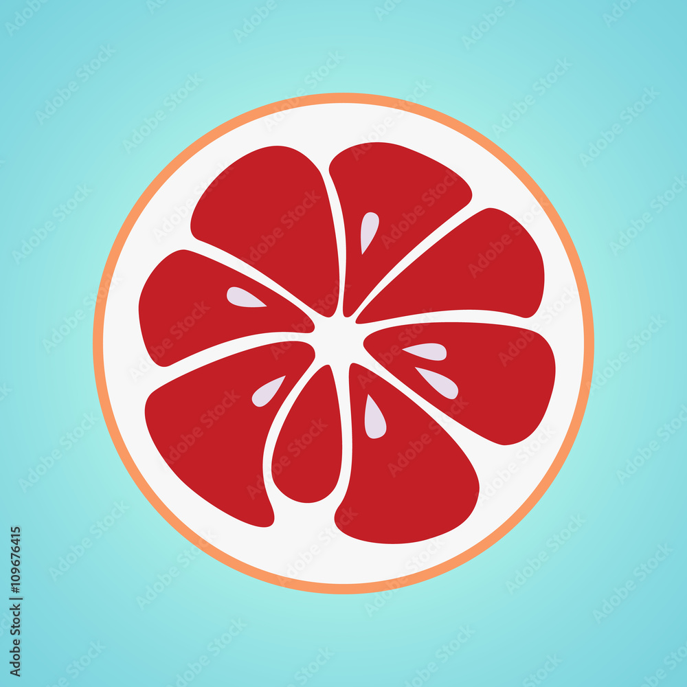 Grapefruit stylish icon. Retro juicy fruit logo Grapefruit stylish icon. Retro juicy fruit logo