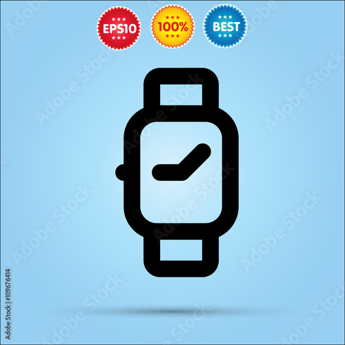 Vector smartwatch icon. Vector iwatch icon