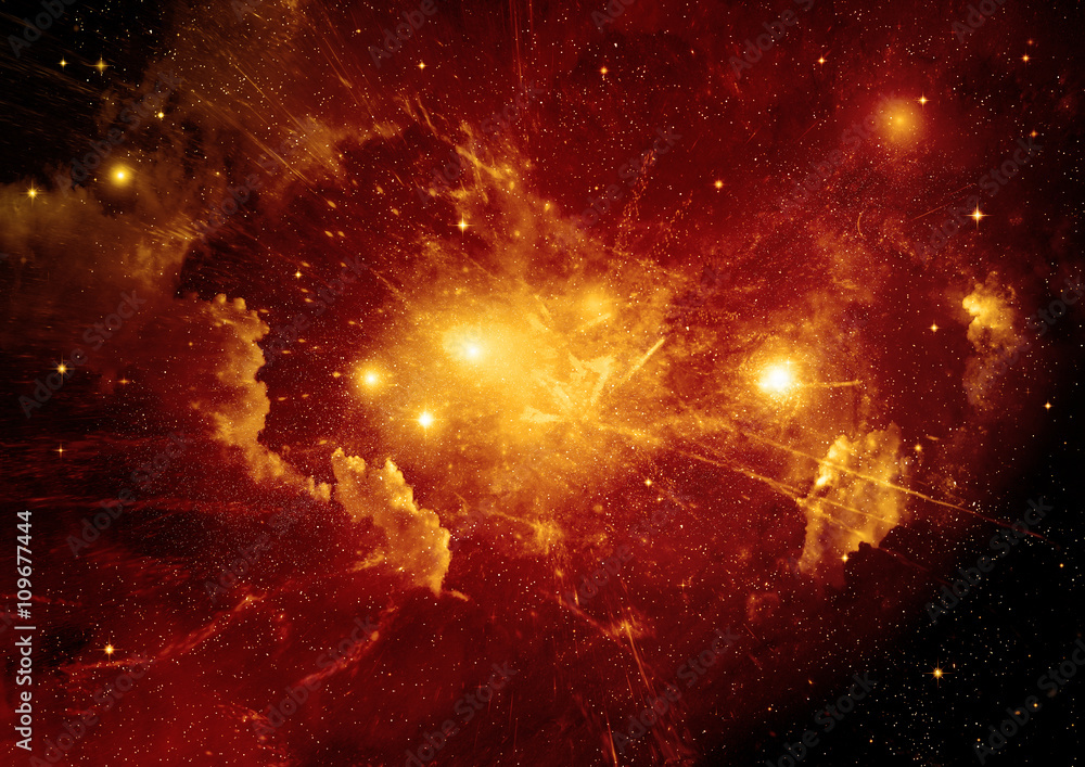 Obraz premium galaxy in a free space