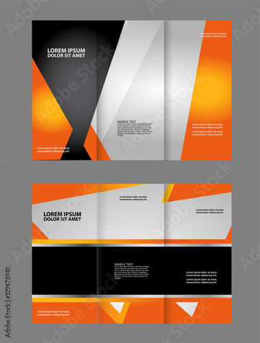 Vector brochure template design 