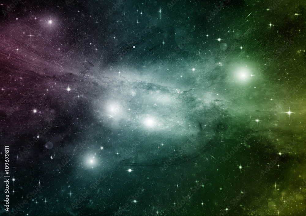 Obraz premium galaxy in a free space