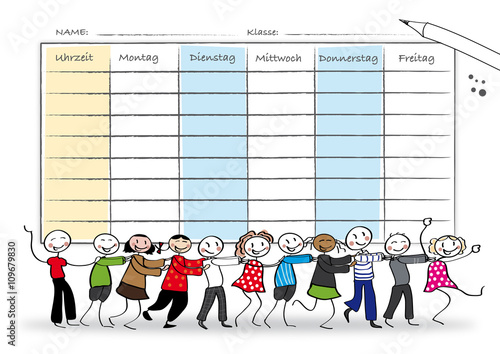 Stundenplan zum ausdrucken